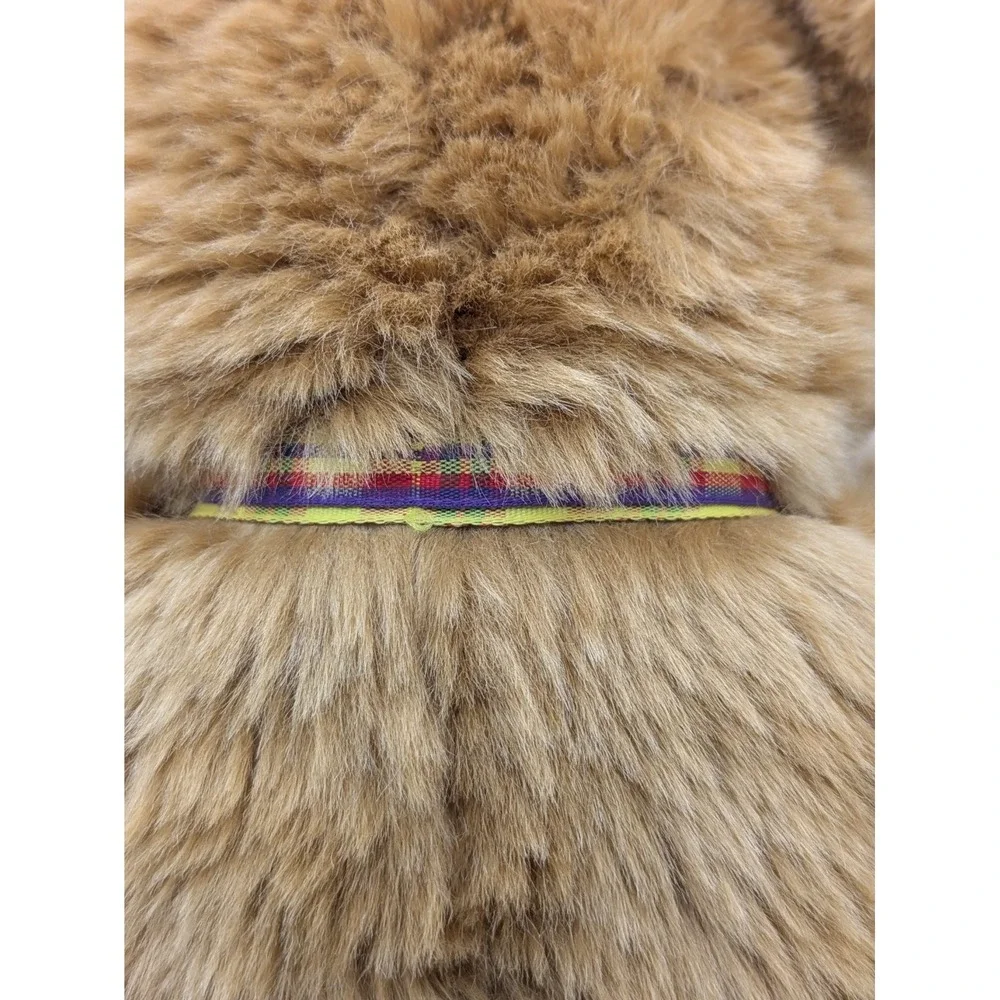 Gund‎ Teddy Bear Snoodles 2476 Stuffed Plush Plaid Bow Bean Bottom 16